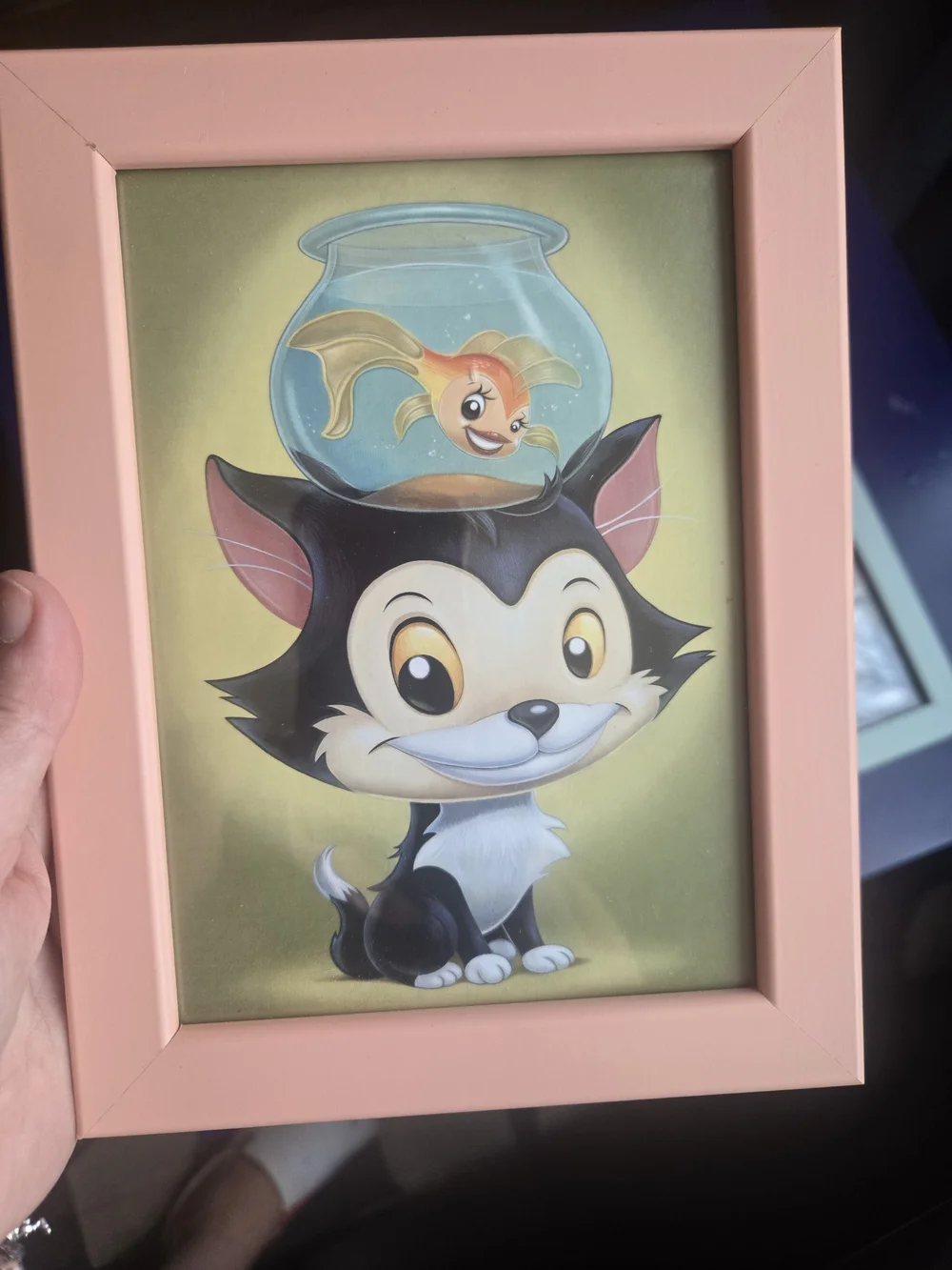 Pink and Mint Framed Wall Art Set - Disney Dinna, Figaro And Cleo, Alice & Orang
